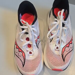 Saucony Pro 3 White and Orange Running Endorphin Pro 3